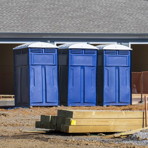 how often are the porta potties cleaned and serviced during a rental period in Reading MA